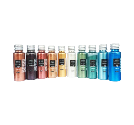 Kit de 10 Pigments Métalliques «...