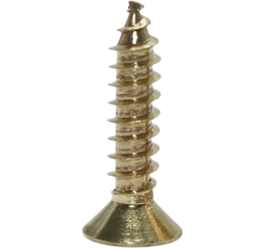 Tornillo avellanado dorado