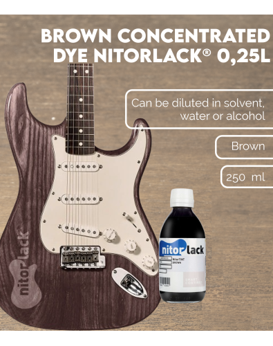 Tinte Concentrado Marrón NITORLACK® (Brown 0,25l) 2