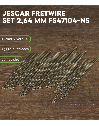 Jeu Frettes Jescar 2.64 mm... 2