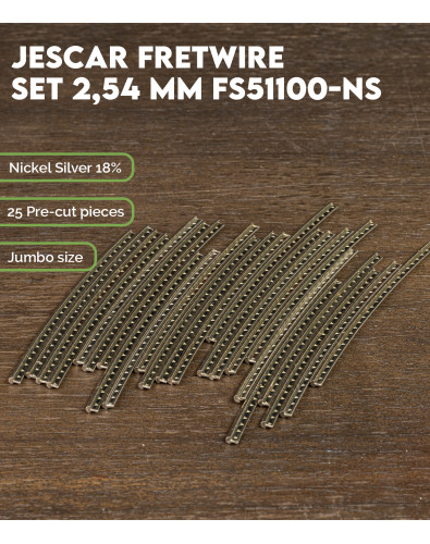 Set Trastes Jescar 2,54 mm FS51100-NS 2