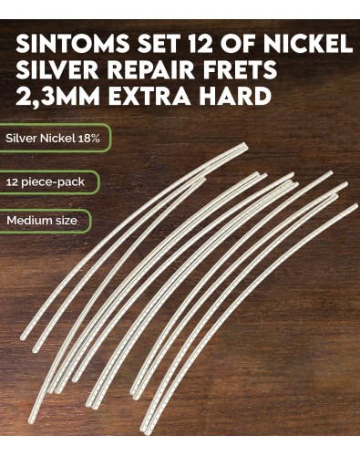 Set 12 Trastes reparaciones SINTOMS Alpaca 2,3mm extra duro 2