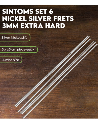 Set 6 Trastes SINTOMS Alpaca 3mm extra duro 2