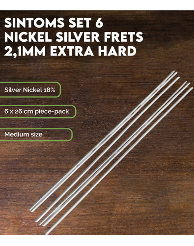 Set 6 Trastes SINTOMS Alpaca 2,1mm extra duro 2