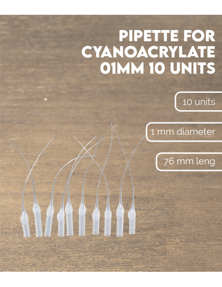 Características Pipeta Aplicador para Cianocrilato 1mm (10 unidades)