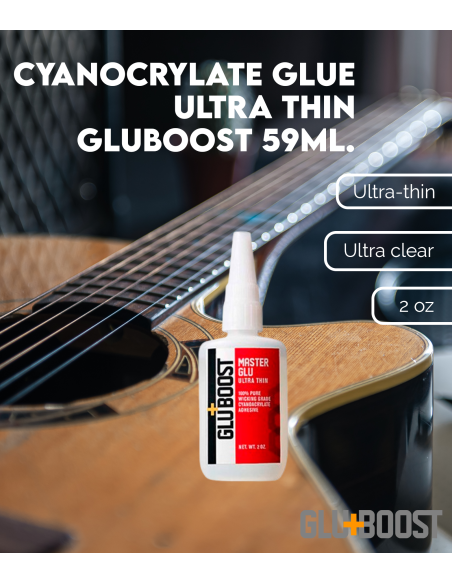 Características Cianocrilato Ultra Fino GluBoost 59 ml.