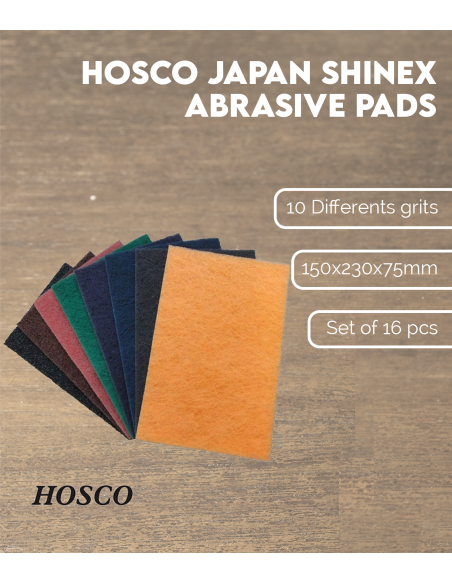 Características Almohadillas abrasivas Shinex de Hosco