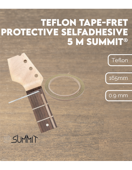 Características Teflón autoadhesivo de 5 m para trastes SUMMIT®