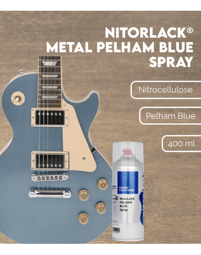 Spray Azul Celeste Metálico NITORLACK® ( Metal Pelham Blue 400ml) 2
