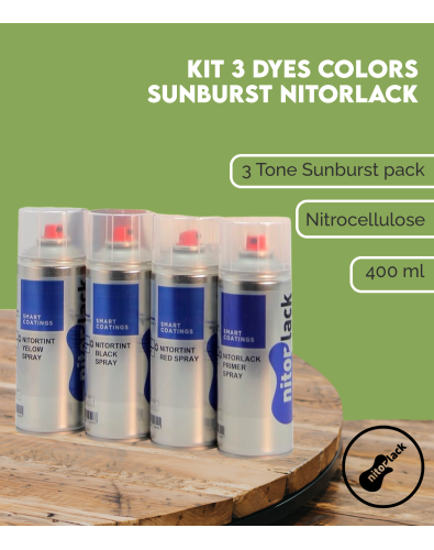 Kit 3 Tintes Colores Sunburst NITORLACK 2