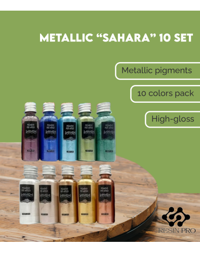 Kit de 10 Pigmentos Metálicos «Sahara» 2