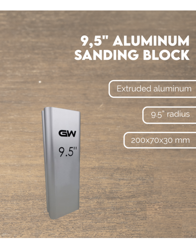 Bloc de ponçage en Alu 9,5" 2
