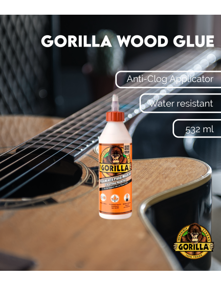 Características Cola Blanca para Madera Gorilla 532ml