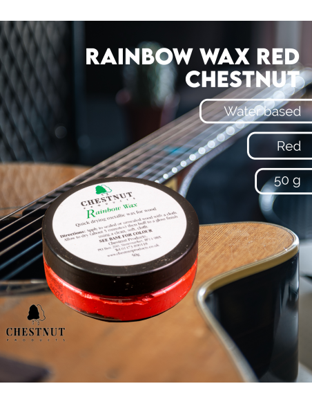 Características Cera Rainbow Rojo 50g Chestnut