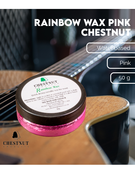 Características Cera Rainbow Rosa 50g Chestnut