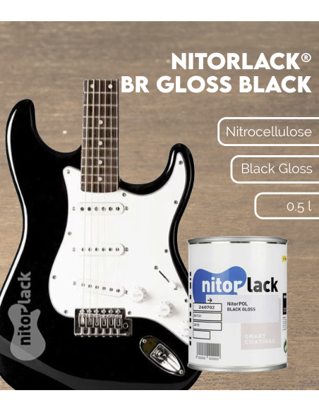 Características Negro Brillo BR NITORLACK® ( Gloss Black 500ml)