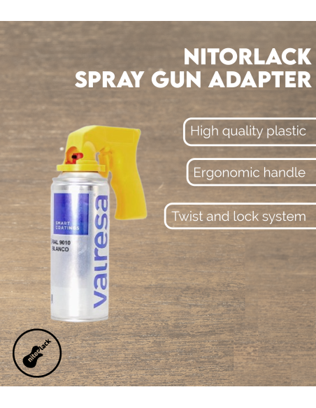 Características Adaptador Pistola Spray Nitorlack