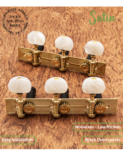 Clavijero Aparicio Guitarra Clásica Modelo Teruel Satinado/Nácar 2