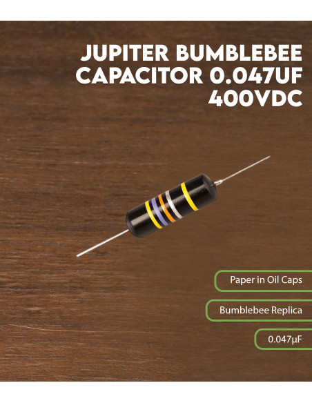 Características Condensador Jupiter Bumblebee 0.047uF 400VDC