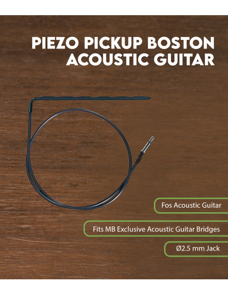 Características Piezo para Guitarra Acústica Boston