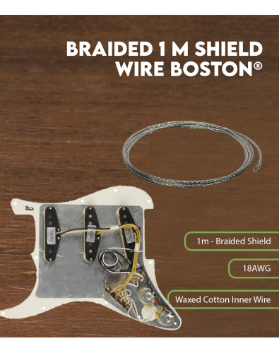 Cable 1 m trenzado protegido Boston® 2