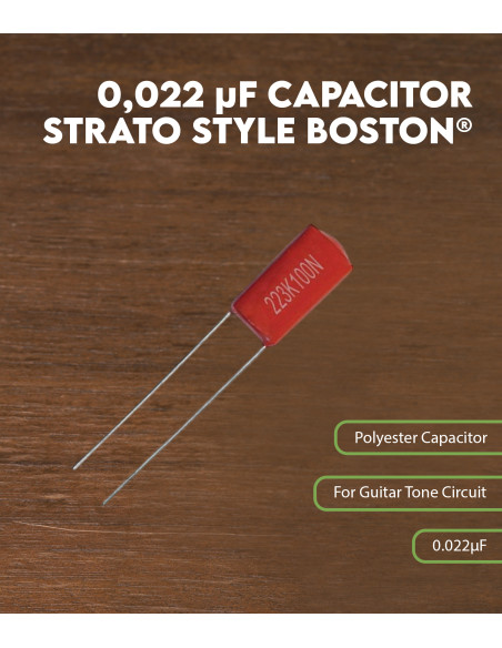 Características Condensador 0,022 µF tipo Strato Boston®