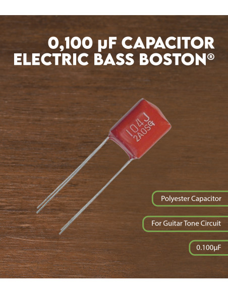 Características Condensador 0,100 µF Bajo eléctrico Boston®