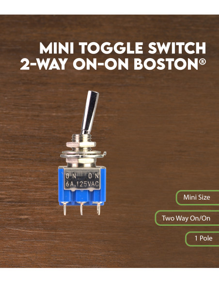 Características Mini conmutador de 2 posiciones on-on Boston®