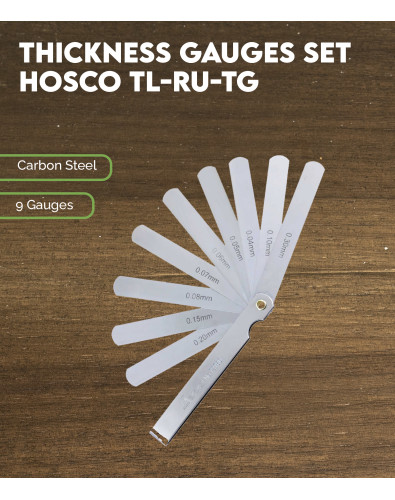 Juego de Galgas de diferentes espesores HoscoTL-RU-TG 2