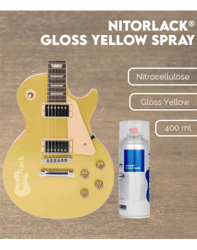 Nitorlack® Gloss Yellow Nitrocellulose Lacquer Spray 2