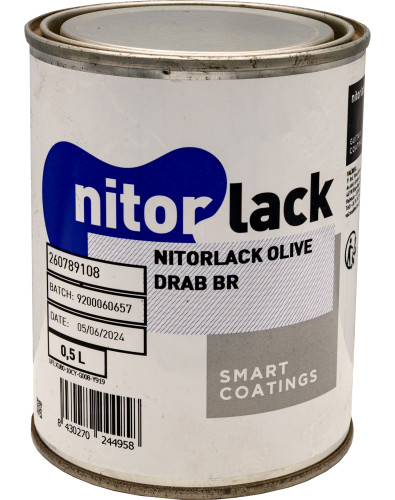 Laca Nitrocelulosa Nitorlack® Verde Oliva 0.5l.