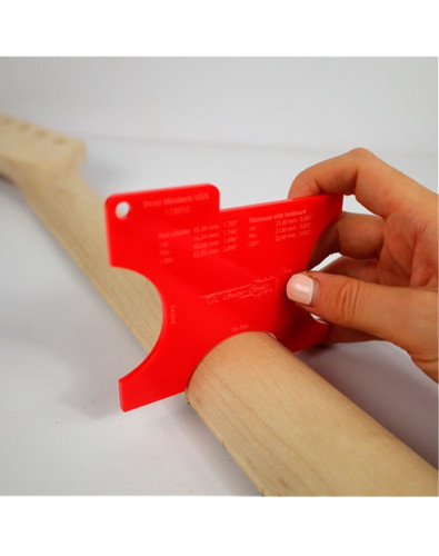 Plantilla Contornos Mástil Stratocaster USA 2