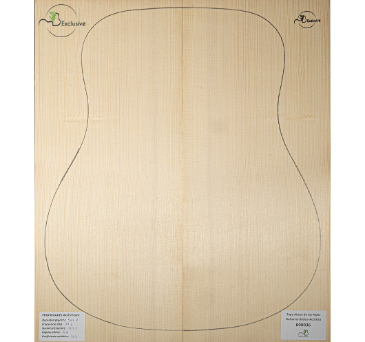 Alpine Spruce Acoustic Guitar Top MB...