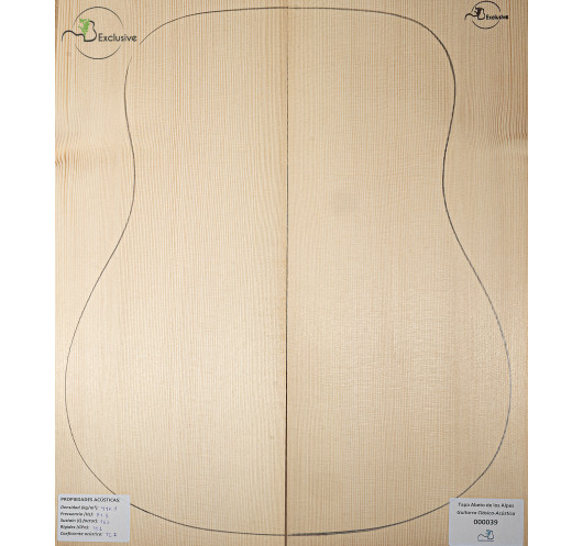 Alpine Spruce Acoustic Guitar Top MB...