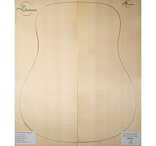Alpine Spruce Acoustic Guitar Top MB...