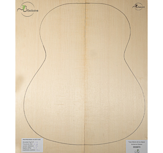 Alpine Spruce Classical Guitar Top MB...