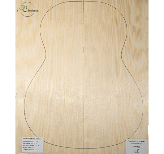 Alpine Spruce Classical Guitar Top MB...