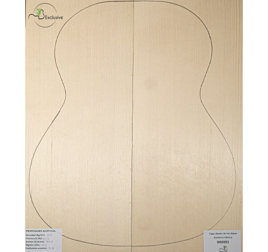 Alpine Spruce Classical Guitar Top MB...