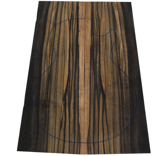Carved Top en Ébène Exotique 500/550 x 170/200 x 16 mm