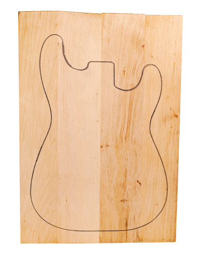 Corps en Aulne Collé 4 Pièces pour Finitions Unies 530x360x45 mm