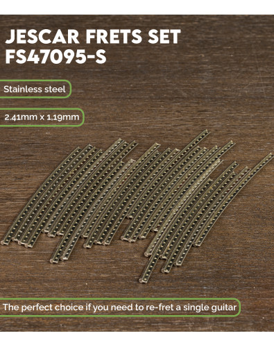 Jescar Stainless Steel Fret Wire Set 2,41mm FS47095-S 2
