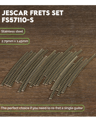 Jescar Stainless Steel Fret Wire Set 2,41mm FS47095-S 2