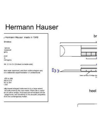 Plano Guitarra Clásica Hermann Hauser