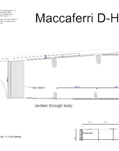 Plano Guitarra Maccaferri d- HoleSimple Cutway