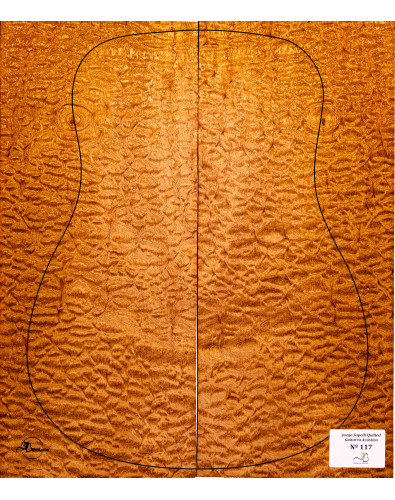 Jeu Guitare Acoustique Sapelli Quilted MB Exclusive Nº117