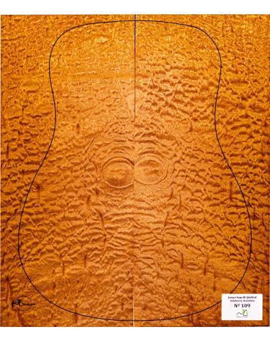 Jeu Guitare Acoustique Sapelli Quilted MB Exclusive Nº109