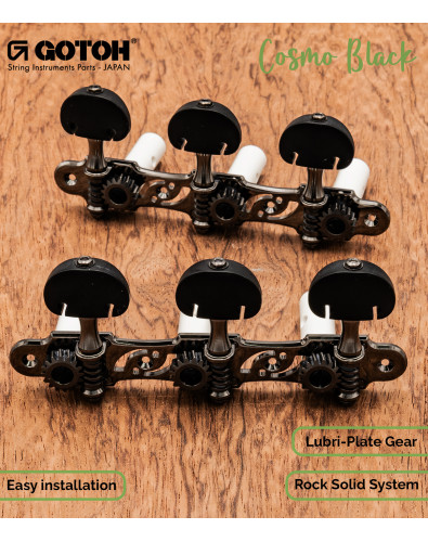 Clavijero Gotoh Guitarra Clásica Cosmo 35G510S/KB-CK 2