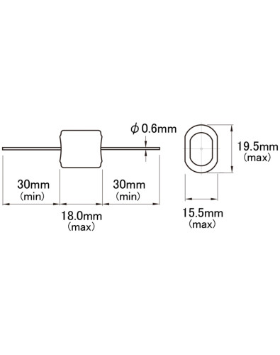 Hosco PIO (Paper in Oil) Capacitor 0.022 μF 2