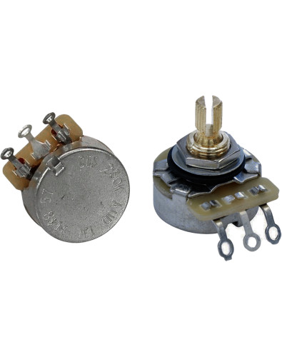 Potentiomètre Audio CTS 250 K à Filetage Court et Axe Moleté