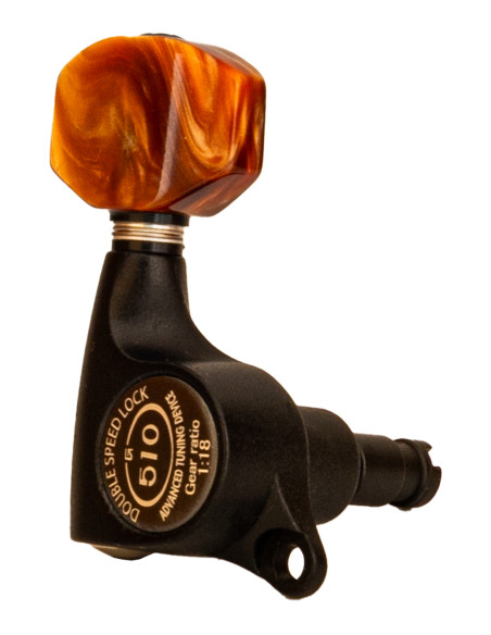 Clavijero Gotoh SGS510ZMG/P8-LBS - Negro Satinado - Botones Ámbar Nacarado - Bloqueo